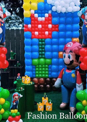 Custom Decoration Party Mario